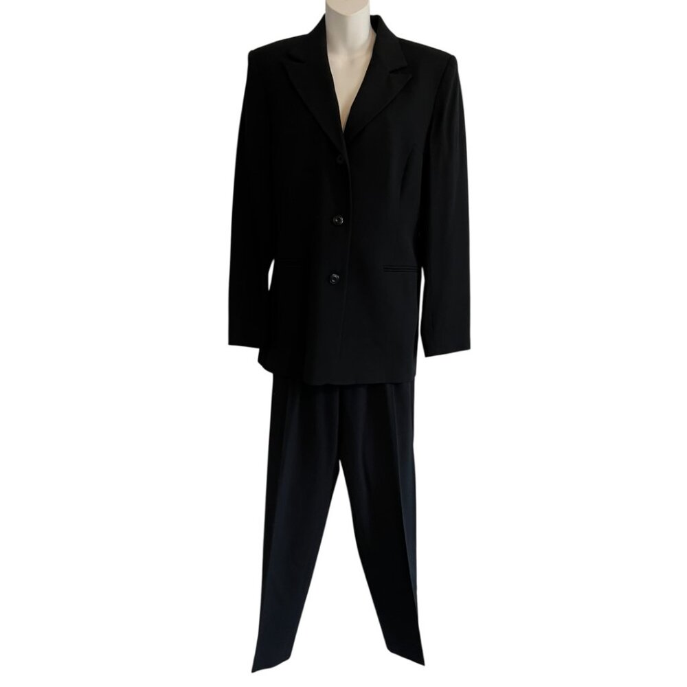 Austin Reed Vintage USA Women's Size 8 Pantsuit 2pc Blazer Long Pants 100% Wool